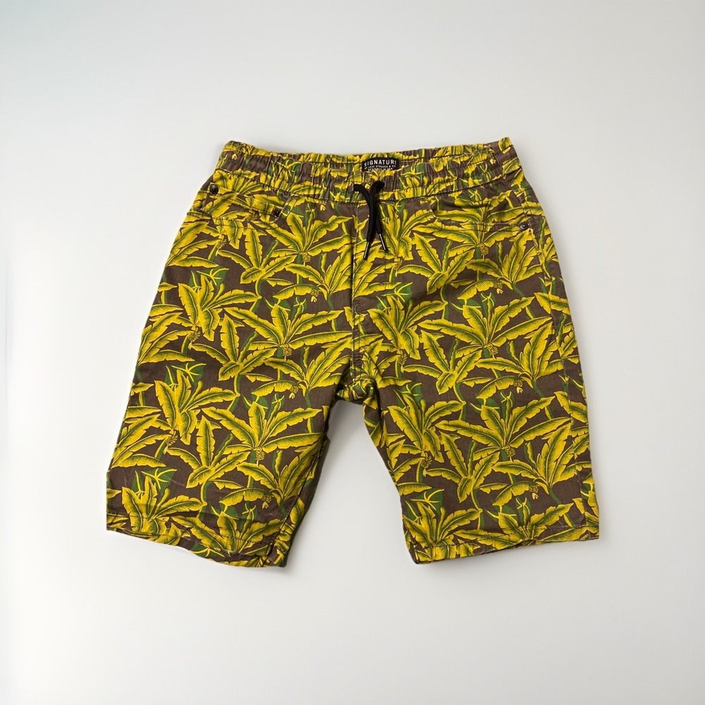 Levi Strauss & Co. Signature Boy's Size XL Boys' Big Pull on Shorts Banana Print - Picture 2 of 7